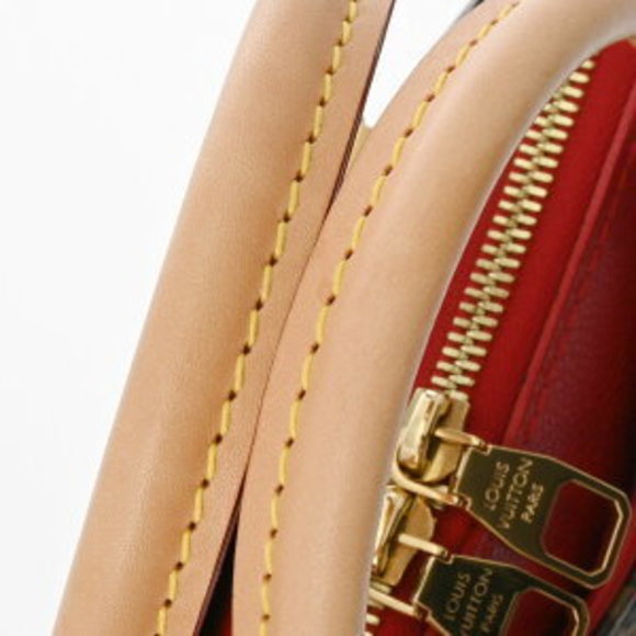 Louis Vuitton Monogram Pallas Cerise Red Canvas Handbag Bag - Picture 6 of 9